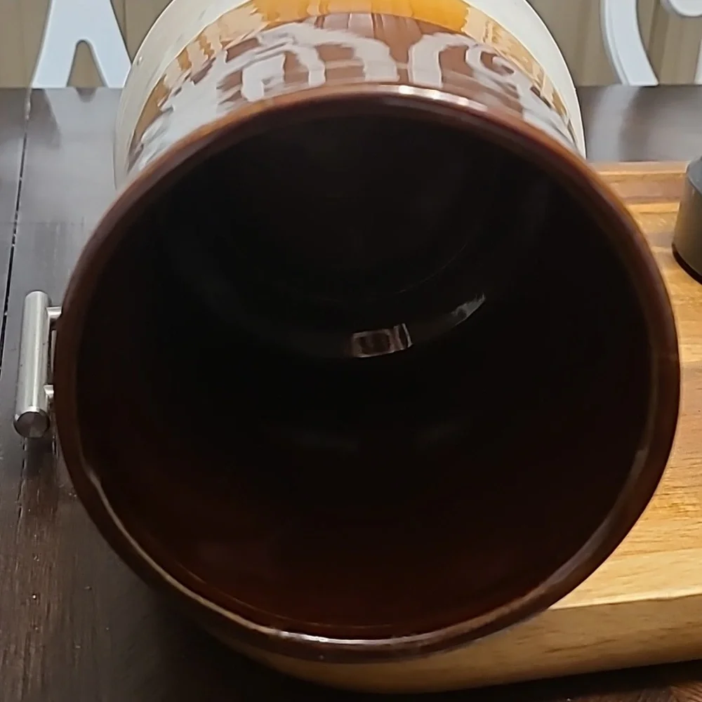 Vintage kitchen utensils holder.